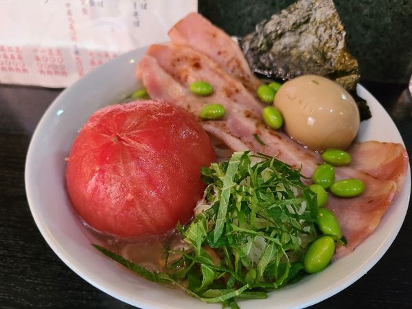 「丸ごとトマトの冷やしそば」@塩そば 桑ばらの写真