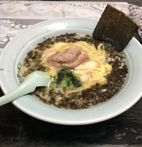 「岩のりらーめん」@ラーメンショップ げんき 渋沢店の写真