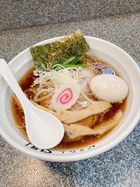 「生姜醤油 味玉 850円」@Noodle Studio SYU 周の写真