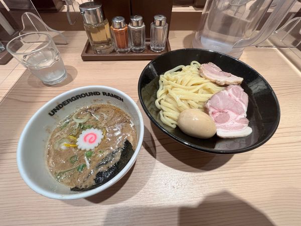 「つけめん　濃厚」@頑者 UNDERGROUND RAMEN 川越駅店の写真