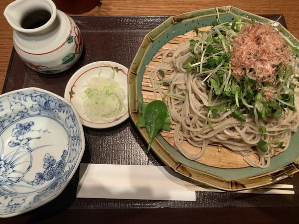 「葉わさびそば大盛 1300円」@信州そば あずみ野の写真