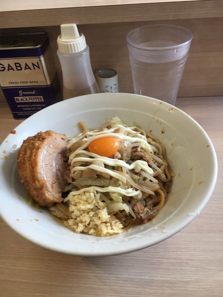 「ラーメン汁無し250g」@麺屋 味方の写真