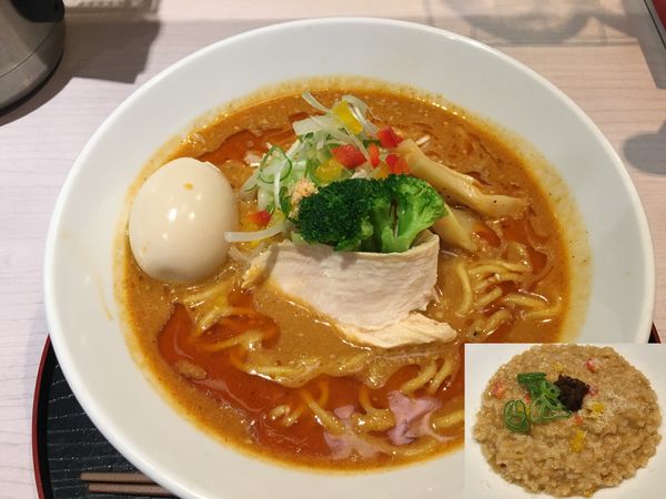 「【限定】エビ味噌らーめん」@仙臺らーめん 味噌 三礎の写真