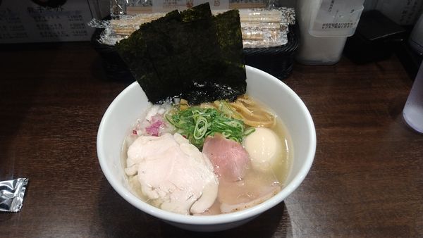 「特製貝だしらぁ麺(塩)¥930-」@貝だしらぁ麺と鶏白湯らぁ麺 ふじをの写真