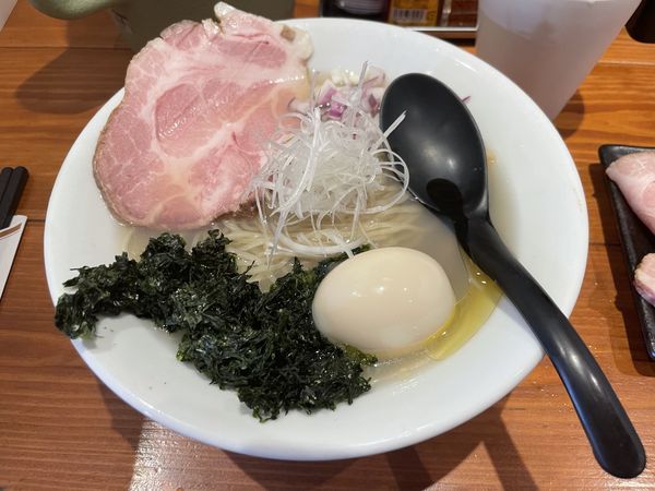 「【限定】冷たい貝塩そば」@麺屋 真心の写真