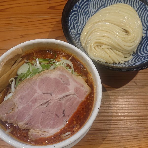 「つけそば麻辣(並)1100円」@麺 一直の写真