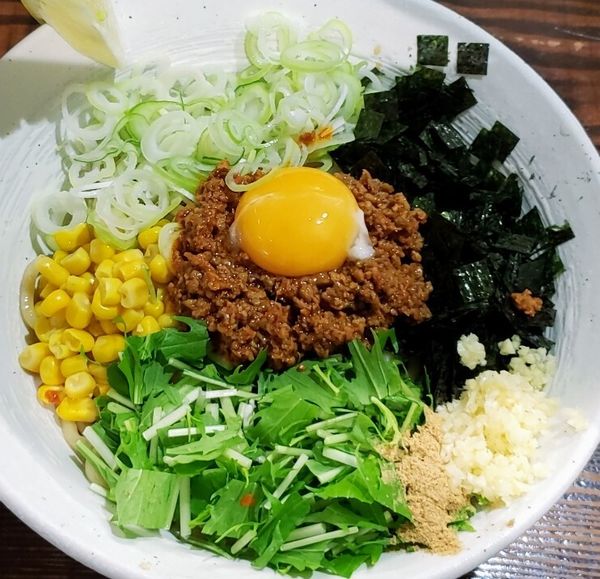 「【夏限定】冷製台湾まぜそば（追い飯付き）￥９００」@二代目 むじゃきの写真