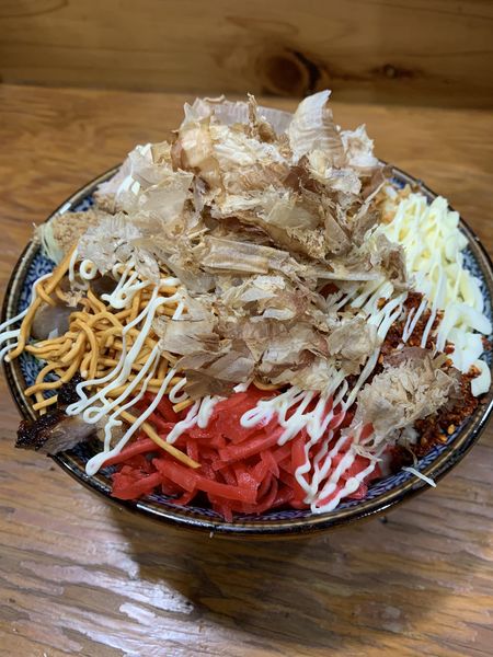 「明太チーズまぜそば 1300円(後日＋200円)」@まぜそば さなじの写真