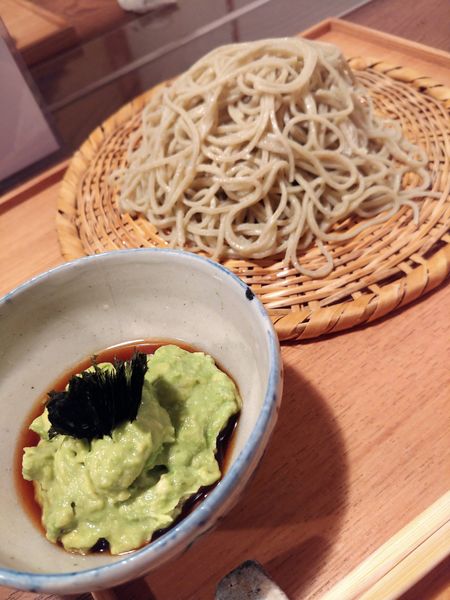 「つけアボカド」@そば切り 鴨嘴の写真