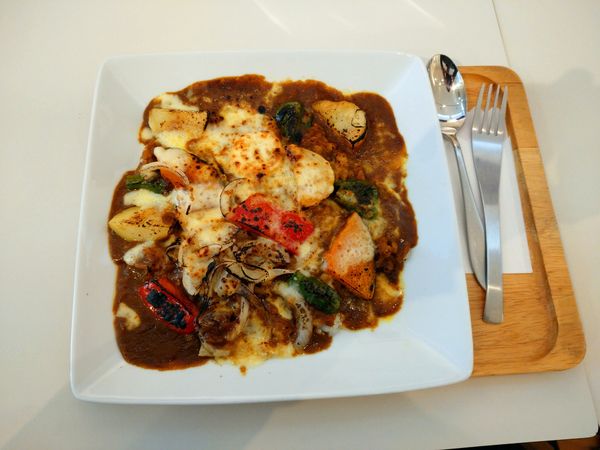 「焼きチーズカレーセット（1,000円）」@カフェ パーチェの写真