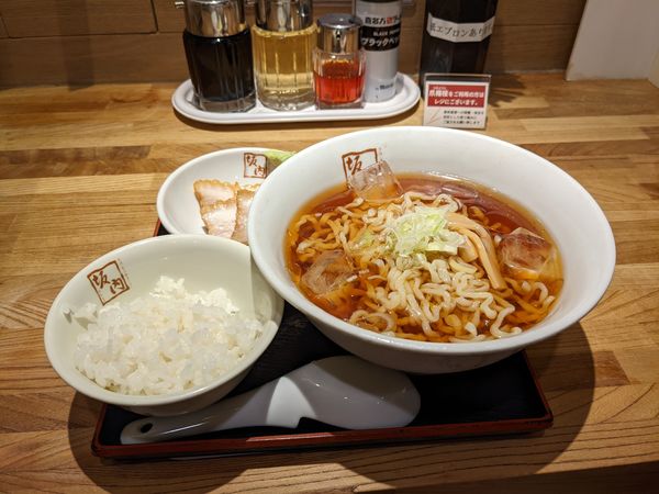 「和風冷やしラーメン」@喜多方ラーメン坂内 新宿パークタワー店の写真