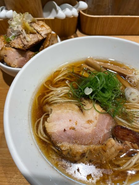 「醤油そば チャーシューご飯」@佐々木製麺所の写真