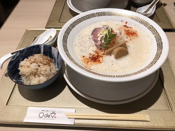 「鯛白湯とろり」@鯛白湯らーめん ○de▽の写真