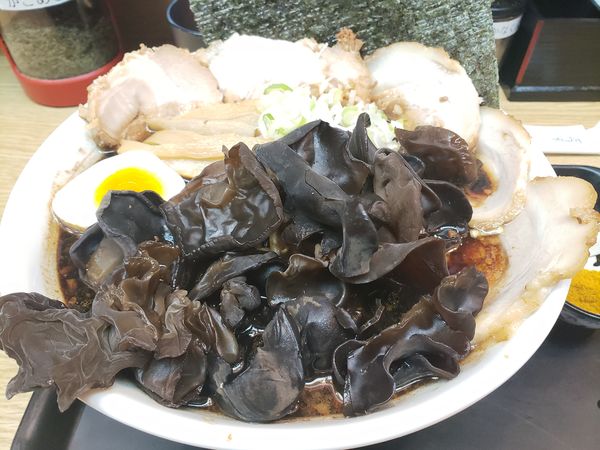 「札幌ブラック大盛り、チャーシュー、キクラゲ、のり、カレー粉」@いそのかづおの写真