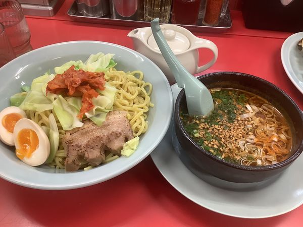 「旨辛スタスナつけ麺 970円」@山岡家 千葉若葉区店の写真