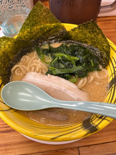 「横浜とんこつ醤油並、硬め」@つけめん いざや 小海店の写真