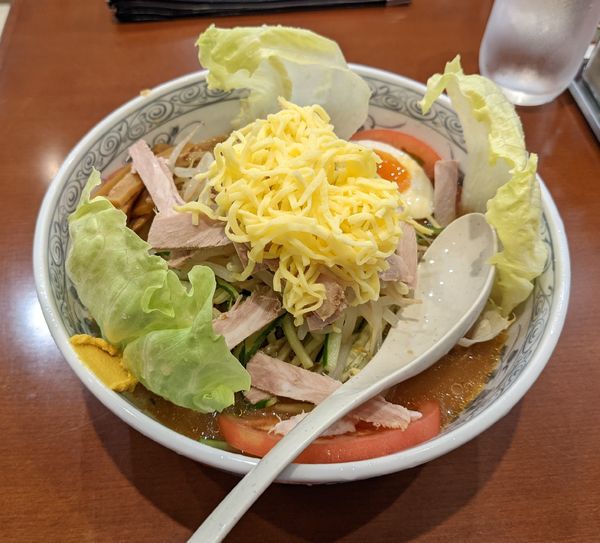 「冷やし中華」@麺工房 男爵 市川本店の写真