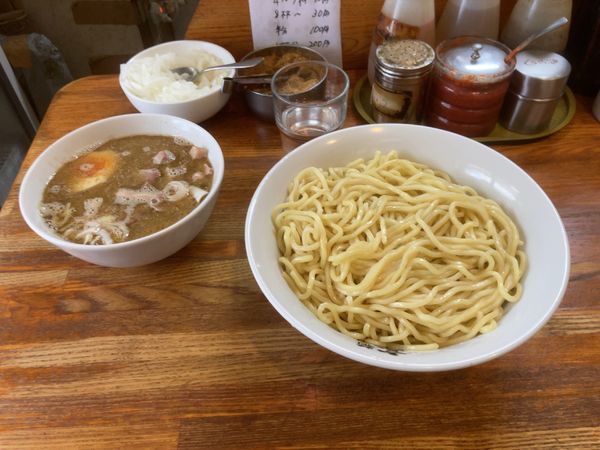 「肉入りつけそば　大盛り」@麺 髙はしの写真