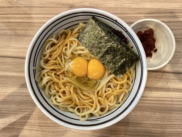 「サッポロラガービール赤星 → 冷やし油そば ＋ 辛玉」@くじら食堂 nonowa東小金井店の写真