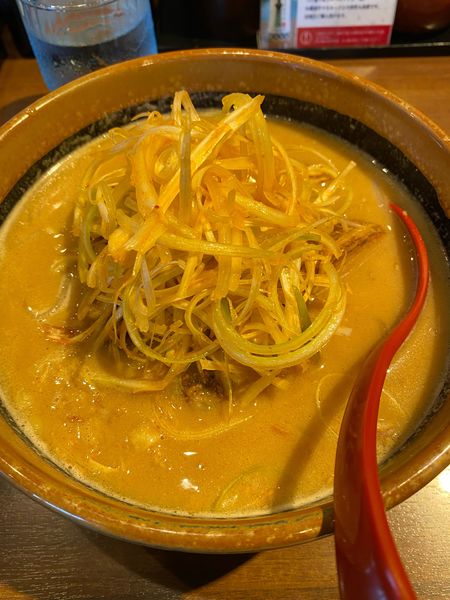 「北海道味噌　肉ネギらーめん➕麺固め」@麺場 田所商店 木更津店の写真