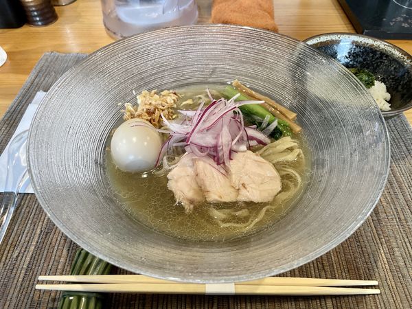 「クラフトビール→今宵の酒→ 味玉冷やしらぁ麺 お茶漬けセット」@麺屋 さくら井の写真