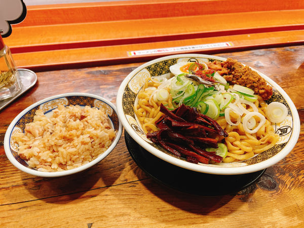 「煮干し油そば」@ラーメン凪 大宮店の写真