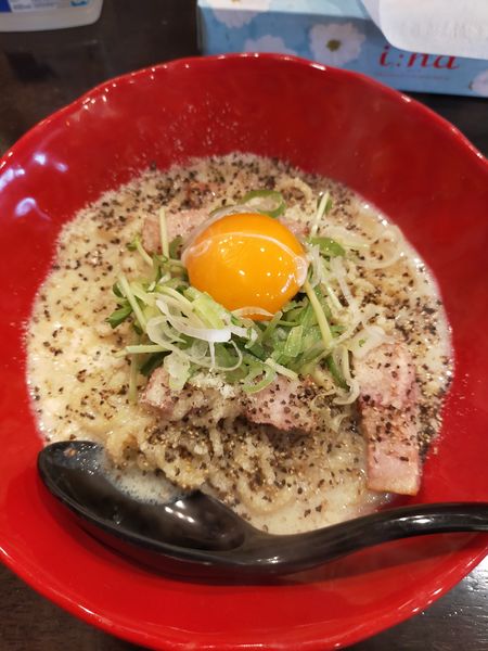 「大渡味噌カルボ」@らーめん砦 研究所の写真