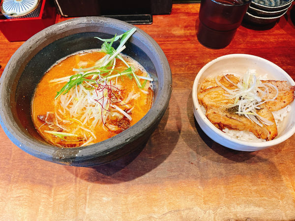 「海老ポタらぁめん」@俺の創作らぁめん 極や 上野広小路店の写真
