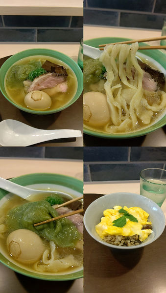 「『特製亀セット(¥1600)』を手打中華蕎麦の塩で…」@手打麺祭 かめ囲の写真