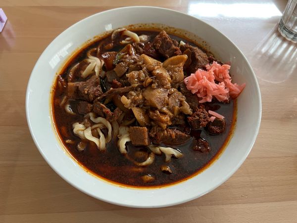 「お土産　辛いスタ満ソバ」@元祖スタミナ満点らーめん すず鬼の写真