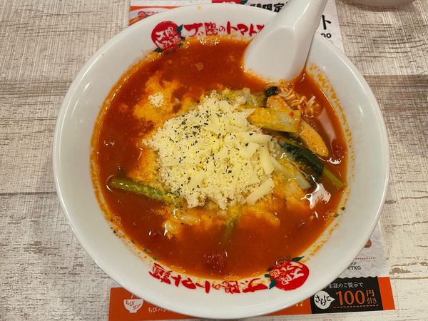 「チーズラーメン」@太陽のトマト麺 福島駅前支店の写真