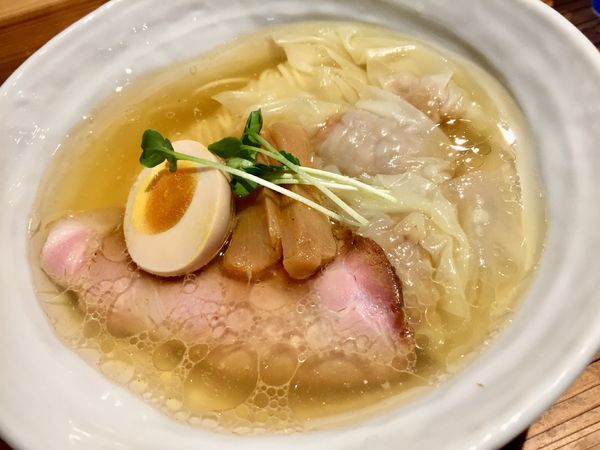 「わんたん中華そば 塩【980円】」@いしかわやの写真