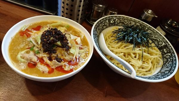 「ホルモンつけ麺」@拉麺 梅太郎の写真