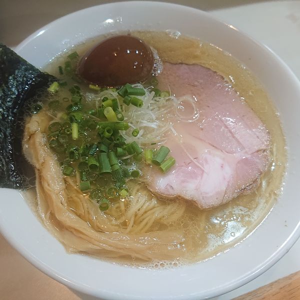 「塩らーめん780円、味玉100円」@麺屋 扇 SENの写真