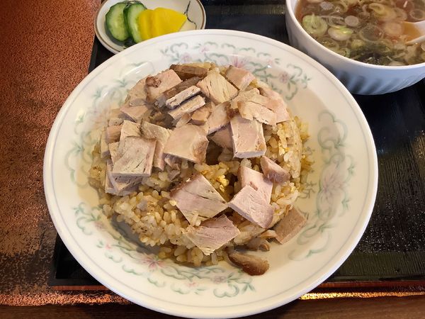 「肉入りチャーハン」@中華料理 栃尾の写真