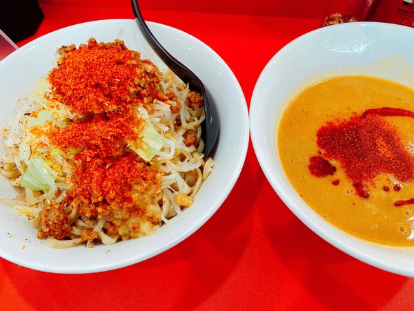 「冷やし坦々つけ麺　玉ねぎ」@立川マシマシ 太田店の写真