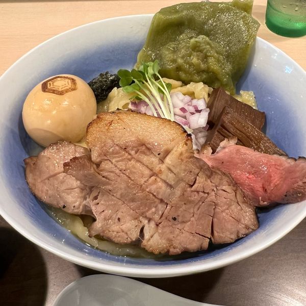 「特製あぶらそばこっざり煮干」@手打麺祭 かめ囲の写真