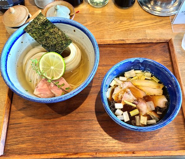 「昆布水つけ麺大盛」@YOKOKURA STOREHOUSEの写真