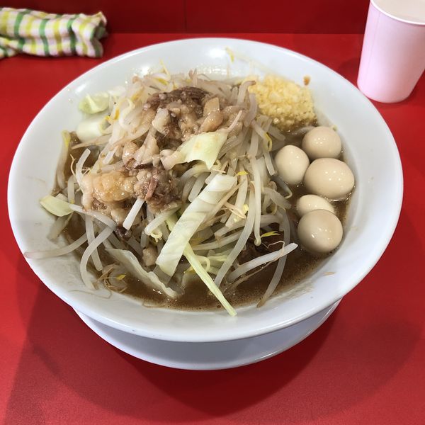 「ラーメン＋うずら」@ラーメン ノックアウトの写真