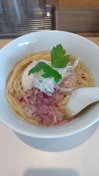 「ポルチーニ香る塩らぁ麺」@麺屋みや田の写真