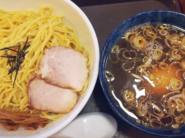 「つけ麺風（中盛）＋味付玉子」@赤坂味一 亀戸店の写真