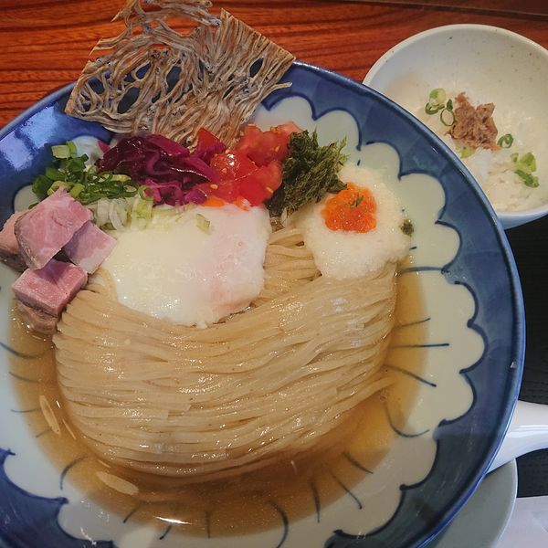 「【限定10食】涼香麺(追い飯付)1300円」@食煅 もみじの写真