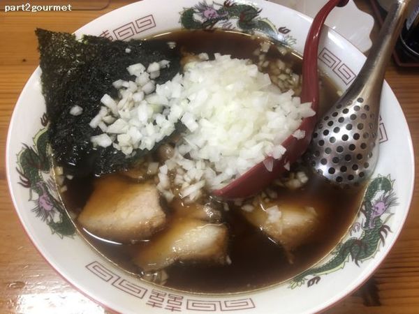 「チャーシュー麺+タマネギ (900円)」@かどやの写真