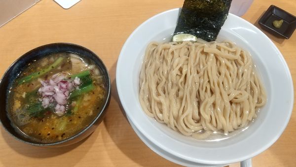 「鰹昆布水つけ麺（塩）1000円」@中華そば 千乃鶏の写真