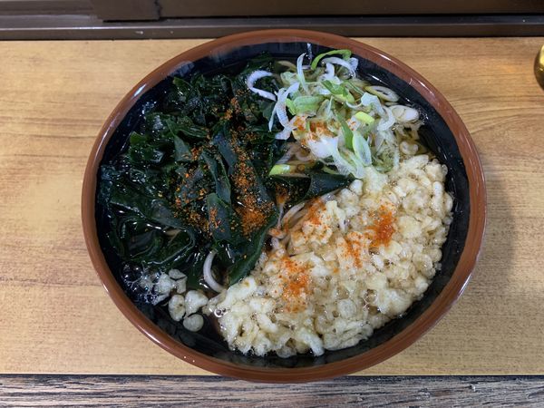 「わかめそば 500円」@さぬき屋の写真