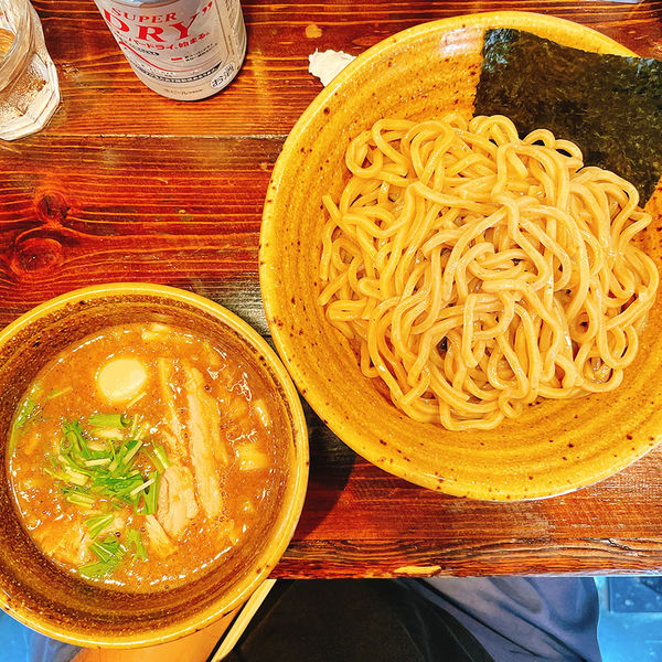 「ベジポタ味玉肉増しつけ麺（胚芽麺）」@二代目えん寺の写真