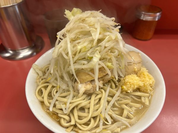 「小ラーメン　味玉」@ラーメン二郎 ひばりヶ丘駅前店の写真