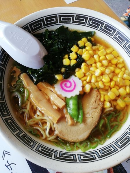 「コーンワカメラーメン」@あさやレストハウスの写真