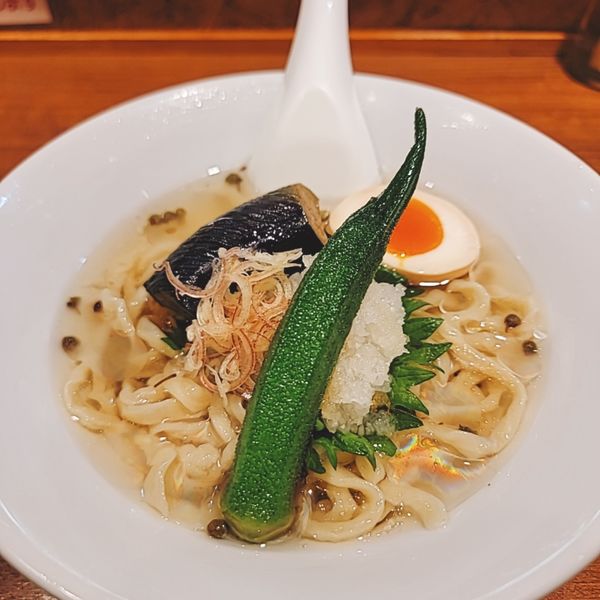 「夏野菜のみぞれ冷やしそば」@寿製麺よしかわ 川越店の写真