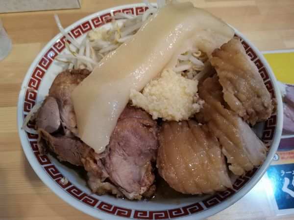 「小ラーメン＋豚入り」@ラーメンくめちゃんの写真